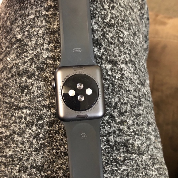 Black Series 3 Apple Watch size 38mm